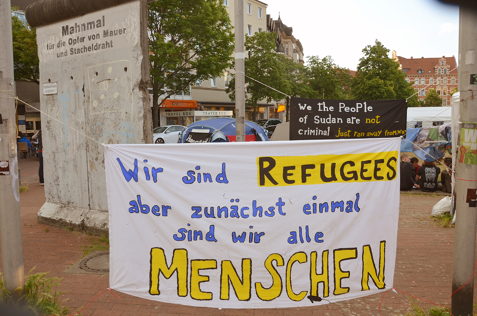 Refugee banner