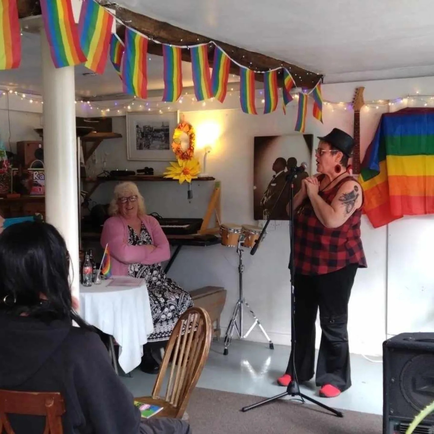 Janine at In Good Hands, Shrewsbury Pride, 2024