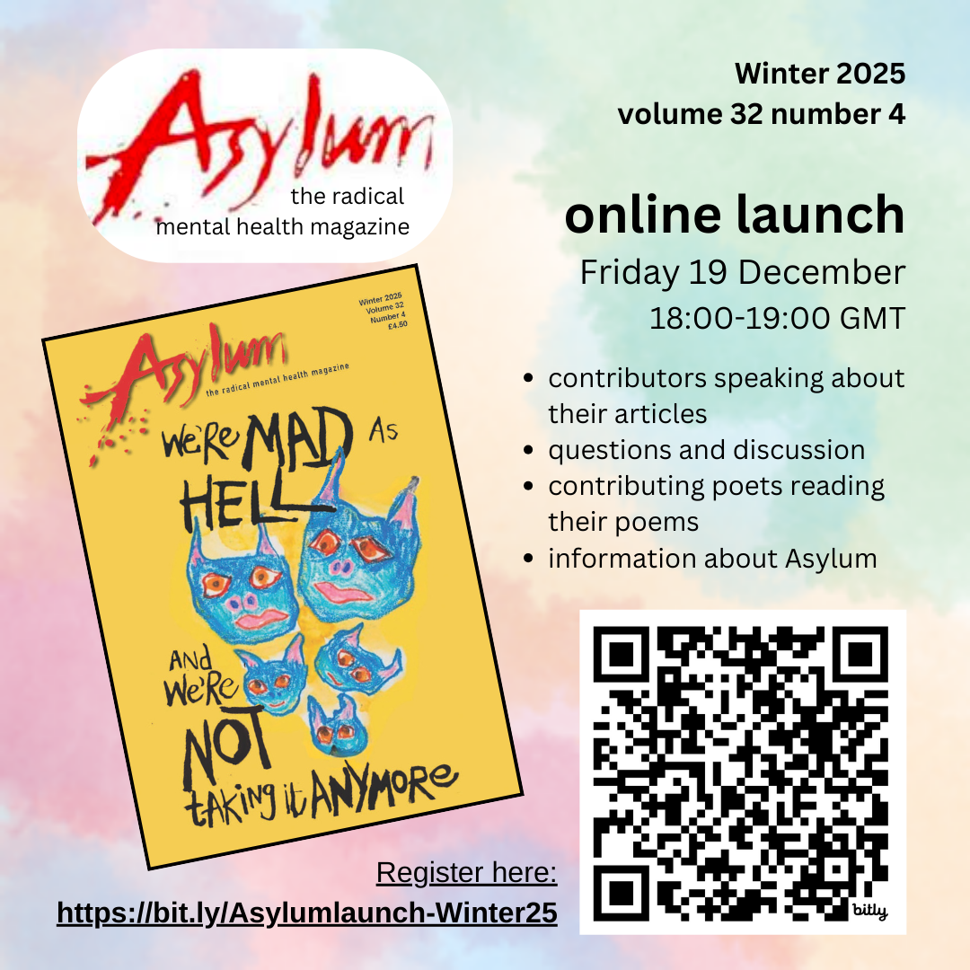 Asylum Winter 2025 launch (3) Asylum magazine launch, Winter 25